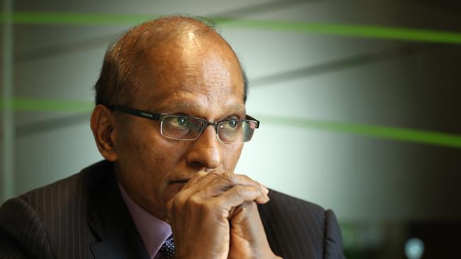 Maha Sinnathamby in the board room in Springfield. Picture: Lyndon Mechielsen