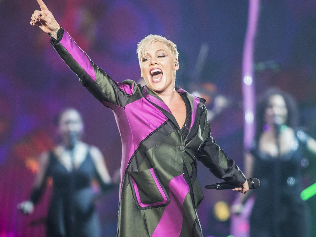 Pink back in Adelaide and gets the party started The Advertiser