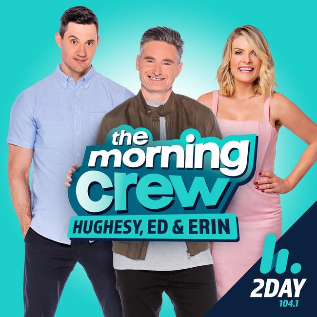 Sydney FM breakfast wooden-spooners Ed Kavalee, Dave Hughes and Erin Molan.