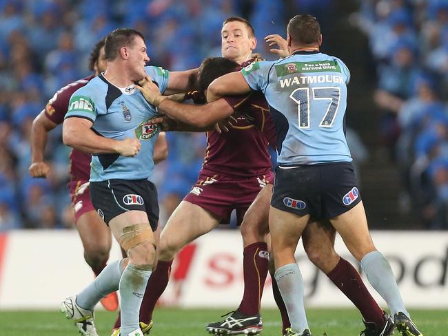 An infamous Origin moment. Picture: Mark Metcalfe/Getty Images
