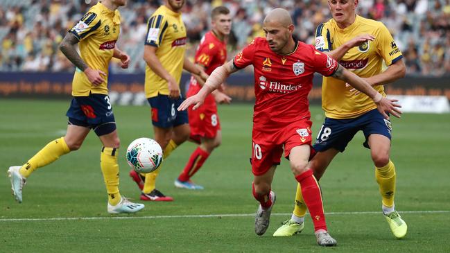 Adelaide United has won the three matches recruit James Troisi has started since joining from Melbourne Victory. Picture: AAP Image/Jeremy Ng