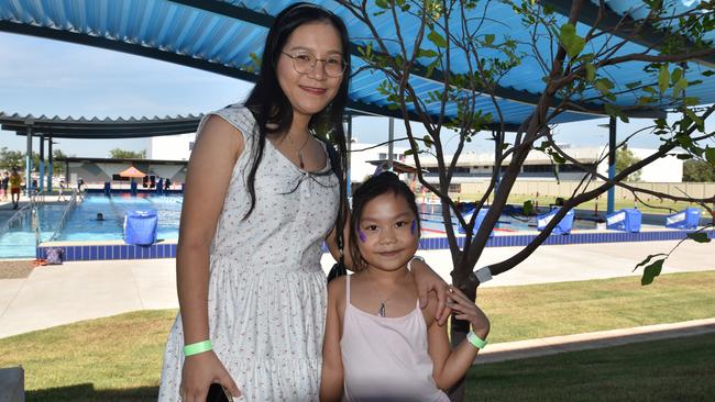 Sarah and Annie Nguyen enjoying the exciting day.