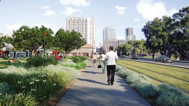 A Parramatta stop proposed to be called Robin Thomas Reserve after a former Parramatta mayor.