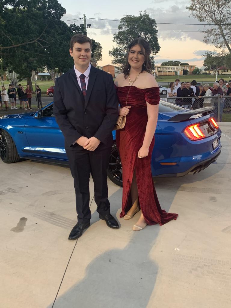 Students arrive at Maryborough State High School's formal.