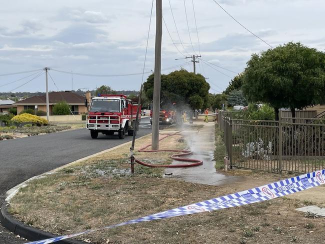 Emergency services on Barr St. Picture: Gianni Francis