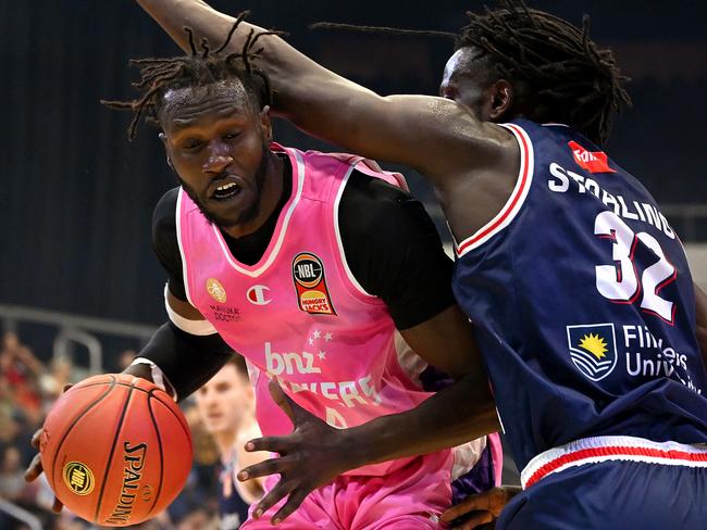 Mangok Mathiang has returned to NBL and will be a key to the Breakers’ hopes. Picture: Matt Roberts/Getty Images for NBL