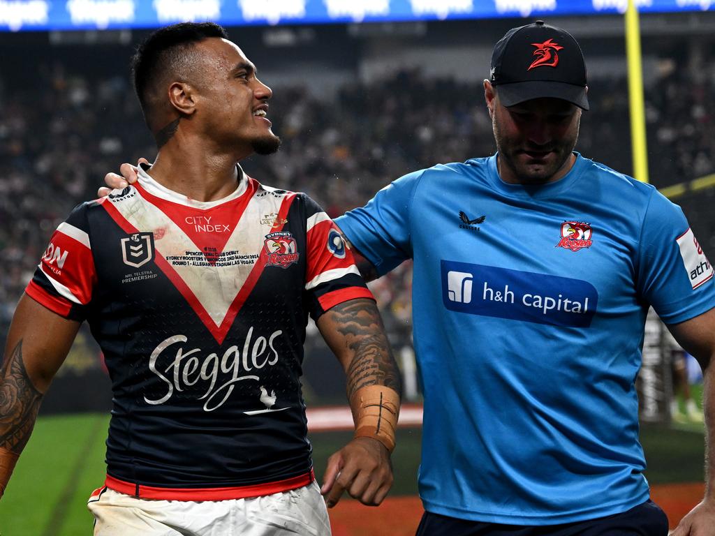 Spencer Leniu came to the Roosters with a reputation as a firebrand. Picture: NRL Photos