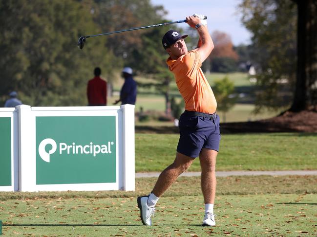 Josiah Gilbert starred for his college, Auburn, which won the men’s national championship for the first time in the school’s history this year. Picture: Getty Images