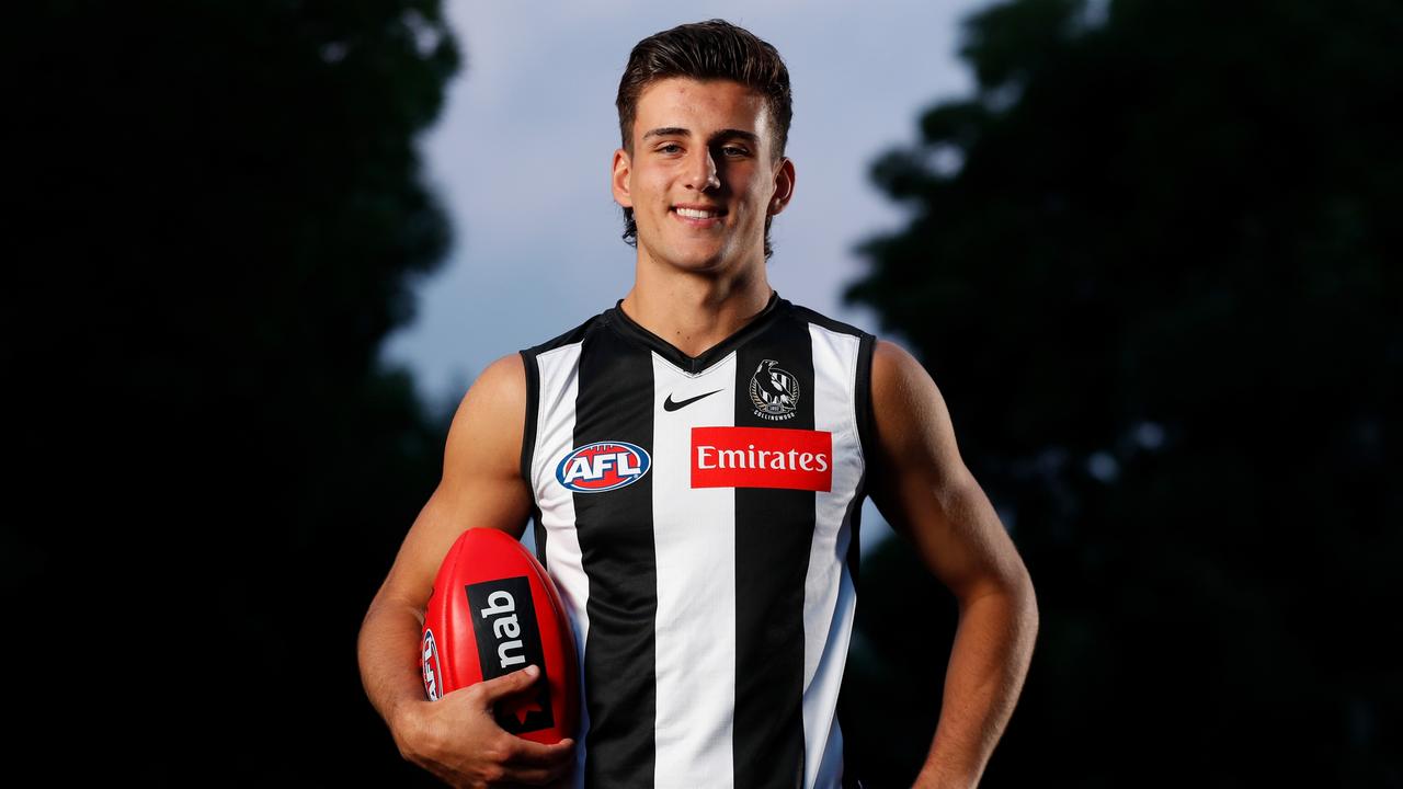 Nick Daicos could step straight into Collingwood’s tarting midfield. Picture: Michael Willson/AFL Photos via Getty Images