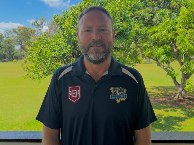 Carl Green, the new coach of the Yeppoon Seagulls senior women's rugby league team.