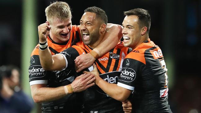 Benji Marshall will end his NRL career with Wests Tigers. Photo: AAP Image/Brendon Thorne