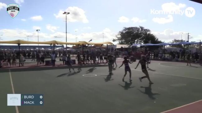 Replay: Netball Queensland Junior State Age Titles Day 1—Burdekin v Mackay Monarchs Chall. (U14)