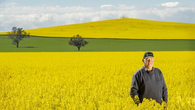 Bill Sammon on his farm at Bungeet.