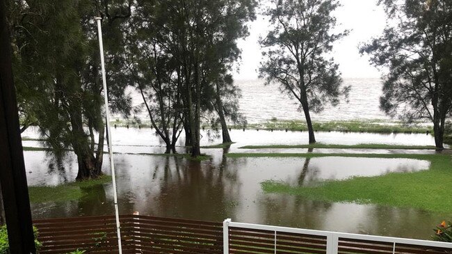 The gates before they were buckled and broken by flood water. Pic: Supplied