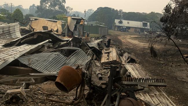 A number of properties were destroyed across East Gippsland during the bushfire season. Picture: Getty