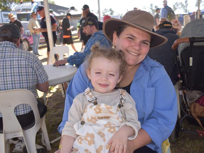 Emily and Eva from the Gold Coast at the Leyburn Sprints, August 17, 2024. (Photo: NRM)