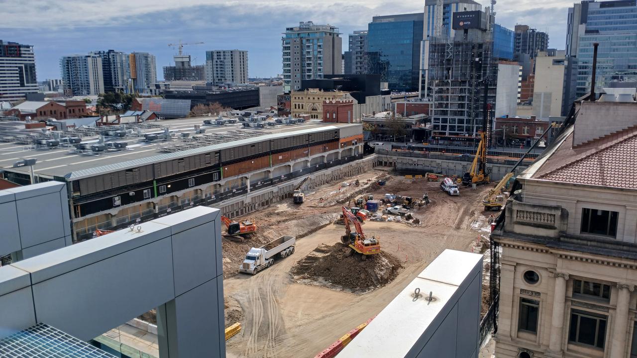 Early construction work at the $400m development.