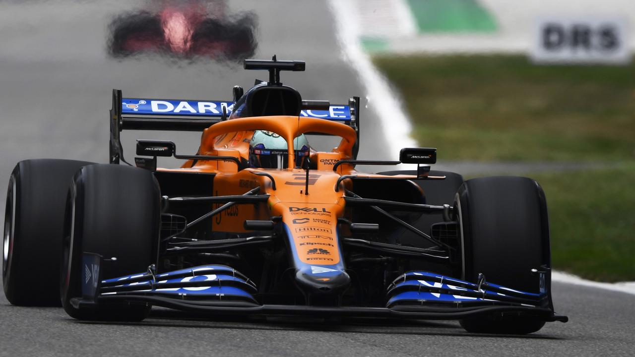 Daniel Ricciardo’s McLaren is on the front row. Photo by Rudy Carezzevoli/Getty Images)