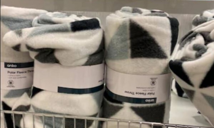 Kmart white throw hot sale