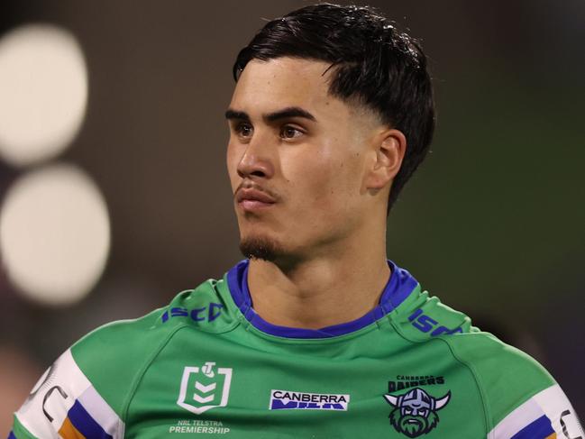 Kaeo Weekes had his best season to date in 2024 after a move to Canberra. Picture: Jason McCawley/Getty Images