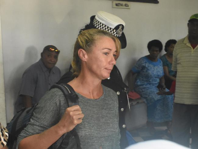 Yvette Nikolic pleaded with a Fiji magistrate to be allowed to visit her critically ill husband. Picture: Waisea Nasokia/Fiji Sun