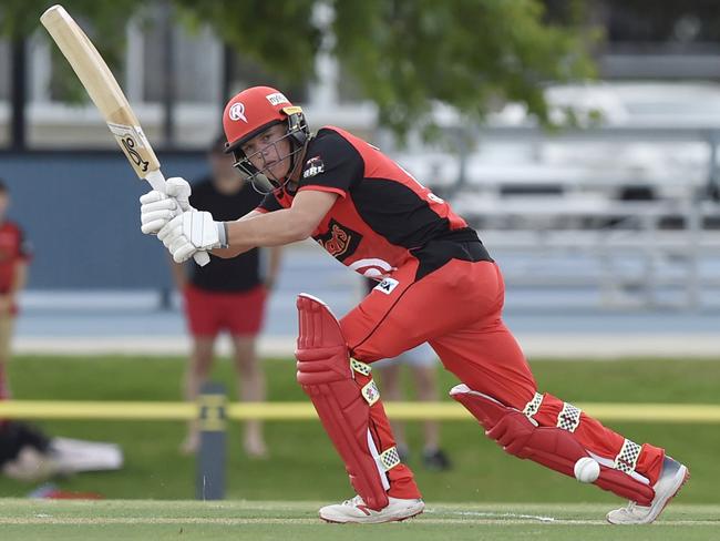 Jake Fraser-McGurk in a Melbourne Renegades practice game. Picture: Alan Barber