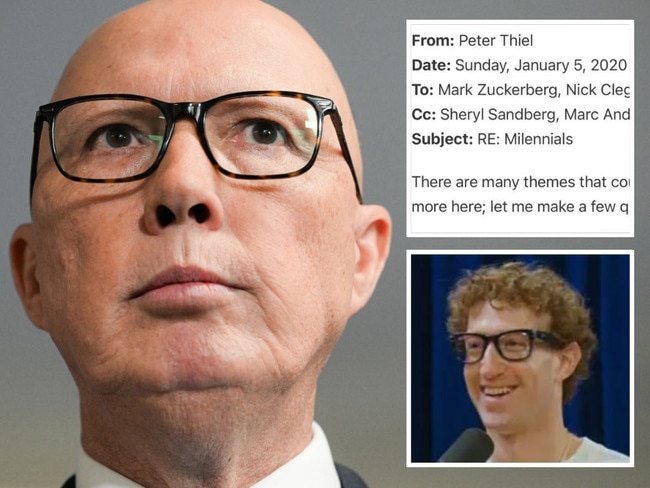 The Liberal Party needs to stick Peter Thiel's email on their party room wall.