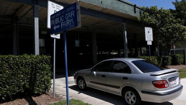 Mal Burke Carpark on Hinze Street, Southport which the Gold Coast City Council is selling.