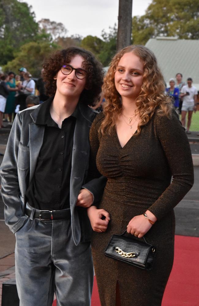 Graduating student Luca Donald with Fleur Steen at the Toowoomba Anglican School formal on November 17, 2023. Photo: Jarrard Potter.