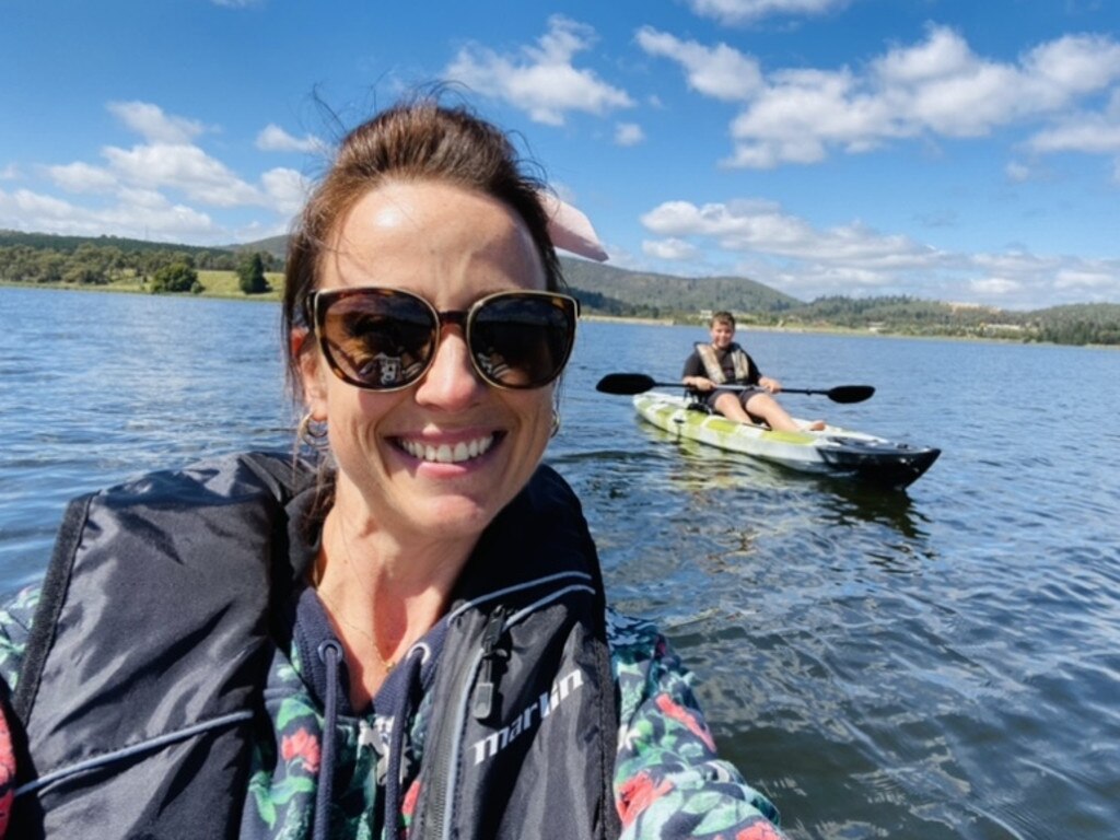 She said for someone who never participated in any activities, she can now do things she never dreamt of including kayaking and swimming. Picture: Supplied