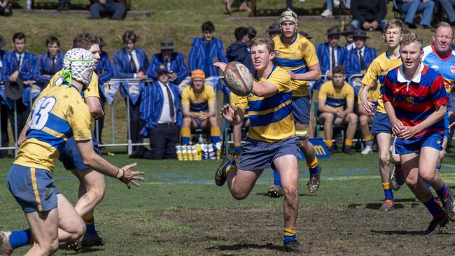 Grammar 16A vs Downlands 16A. O'Callaghan Cup at Toowoomba Grammar School, Grammar vs Downlands. Saturday, July 24, 2021. Picture: Nev Madsen.