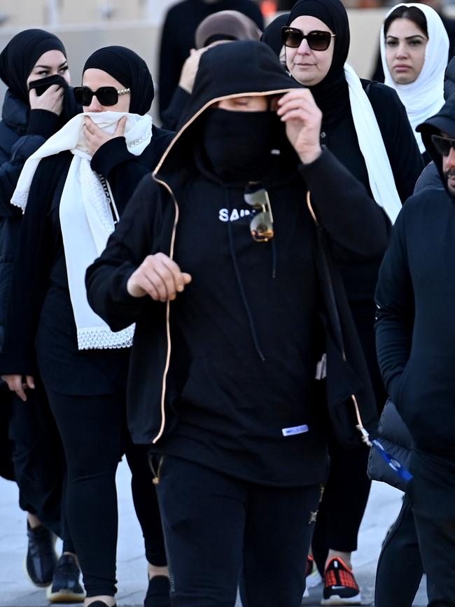 Mourners paid their respects at Lakemba Mosque.