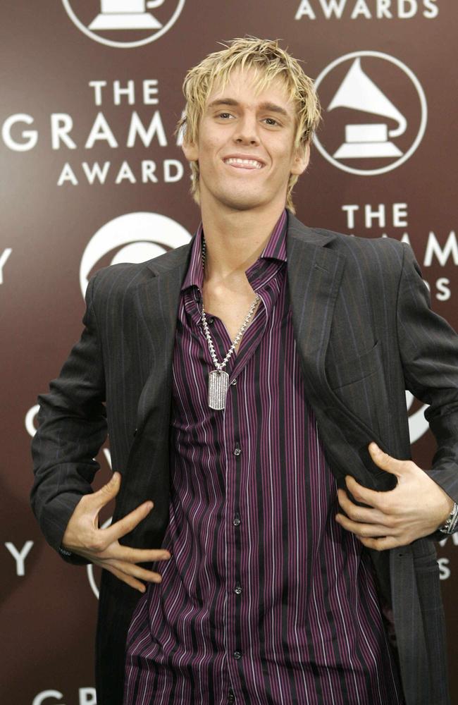 Singer Aaron Carter in 2005. Picture: Reuters/ Robert Galbraith