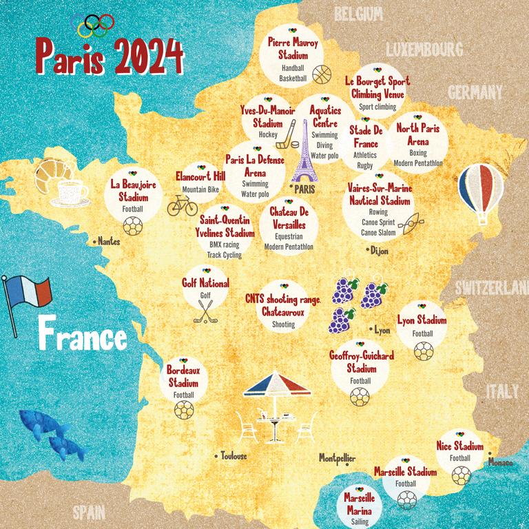 Some events will be held outside of Paris in regional France. Picture: Abi Fraser