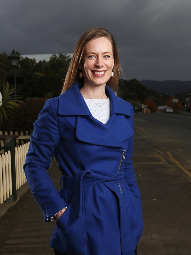 Labor leader Rebecca White in Richmond. Picture: Zak Simmonds