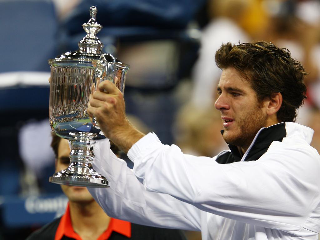 Juan Martin Del Potro took down Roger Federer to win the 2009 U.S. Open. Picture: Clive Brunskill/Getty Images