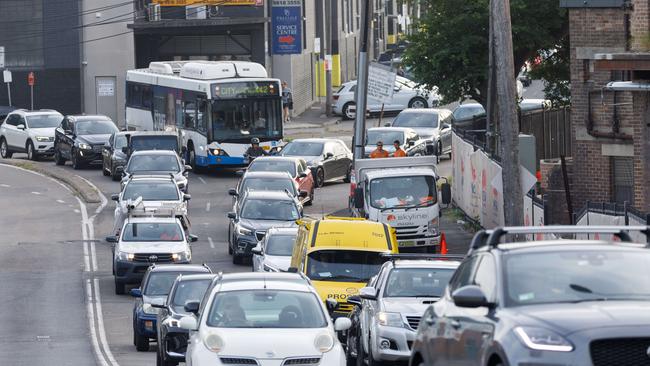 A photo of congestion on Victoria Rd in February.