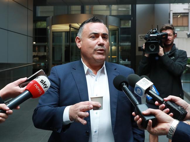 Deputy Premier John Barilaro is gaining quite the reputation for venting via text message. Picture: John Feder