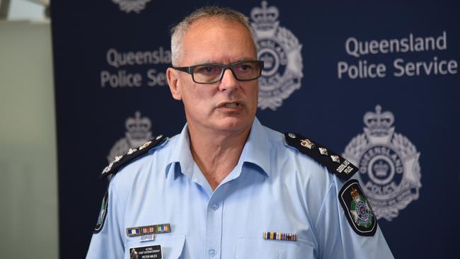 Gold Coast Acting Chief Superintendent Peter Miles said a comprehensive investigation was underway to track down those responsible. Picture: Alex Treacy.