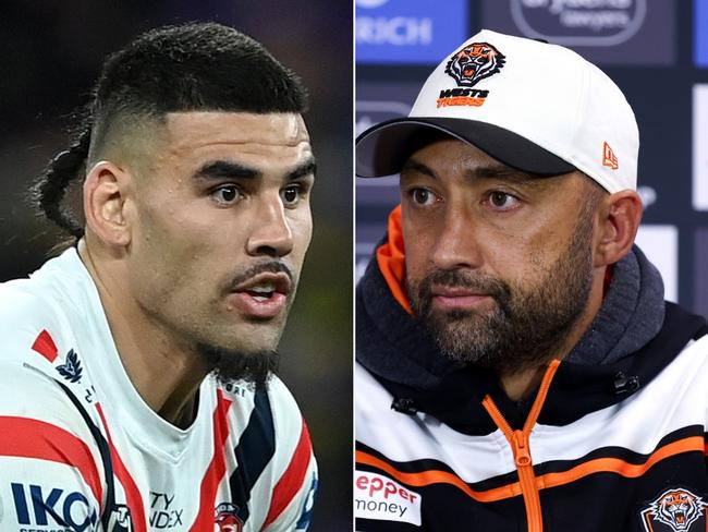 Roosters star Terrell May has met with Tigers coach Benji Marshall.