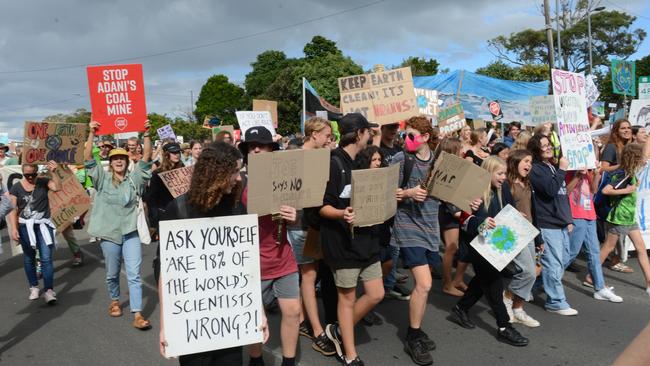 A School Strike for Climate protest was held in Byron Bay on Friday, May 21, 2021. Picture: Liana Boss