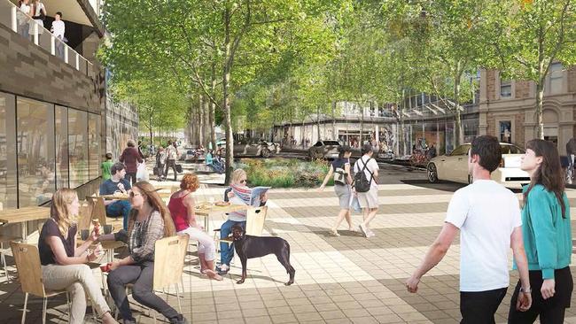 An artist’s impression of how the heart of Unley could be revamped.