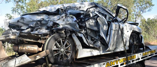 Photograph from the scenes of the Crystal Creek (Mutarnee) accidents on the Bruce Highway between Townsville and Ingham on Tuesday Wednesday. Photograph: Cameron Bates