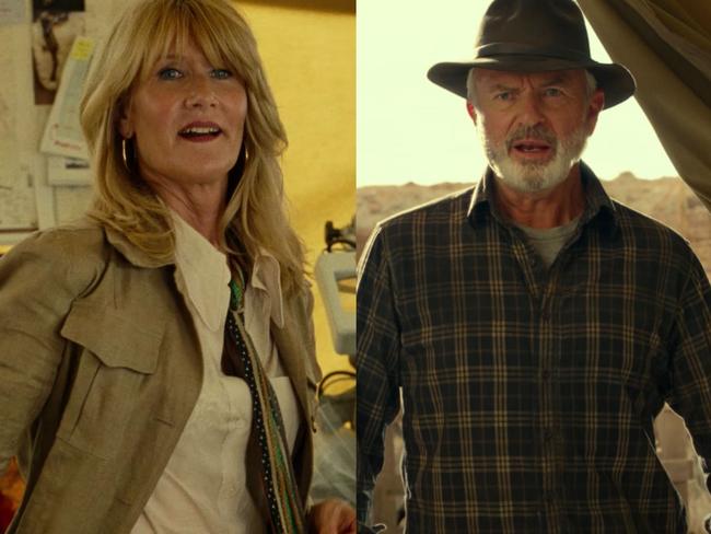 Laura Dern and Sam Neill reunite in the Jurassic World: Dominion trailer.