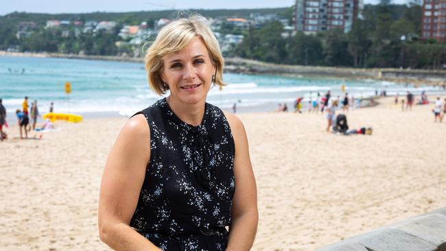 Zali Steggall in Manly. Picture: Jordan Shields