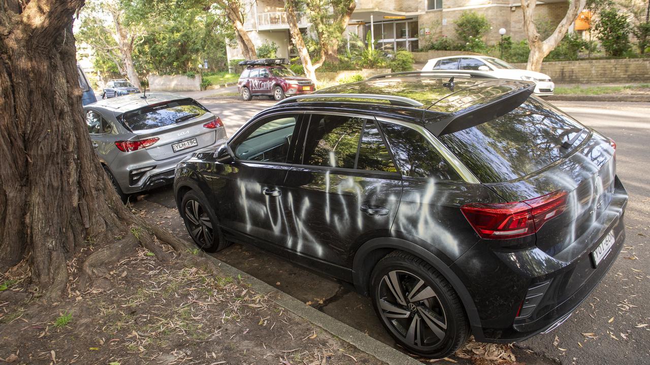 The vandals targeted cars parked on four streets in Woollahra, in Sydney’s eastern suburbs. Picture: NewsWire / Jeremy Piper