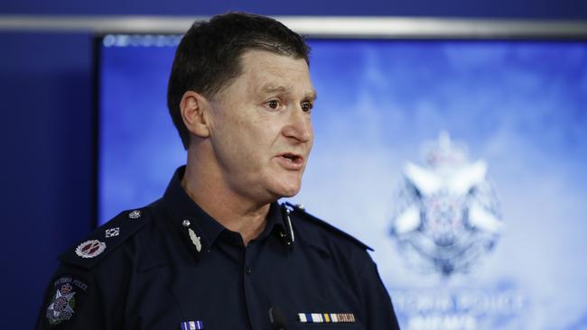 Police Chief Commissioner Shane Patton said he was not consulted on the curfew. Picture: AAP