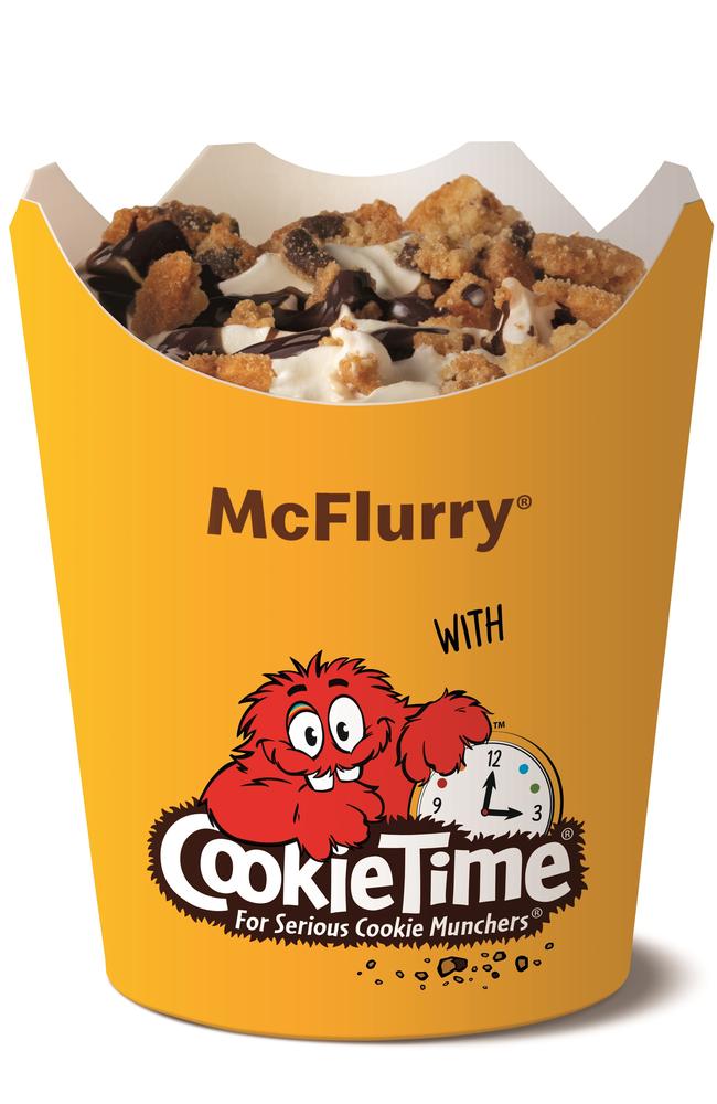 McDonald’s Australia has collaborated with Cooke Time in NZ, to bring you the ultimate, new McFlurry flavour. Picture: Supplied