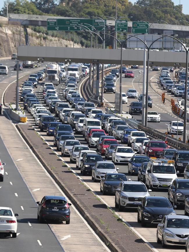 Warringah Freeway. Picture: John Grainger