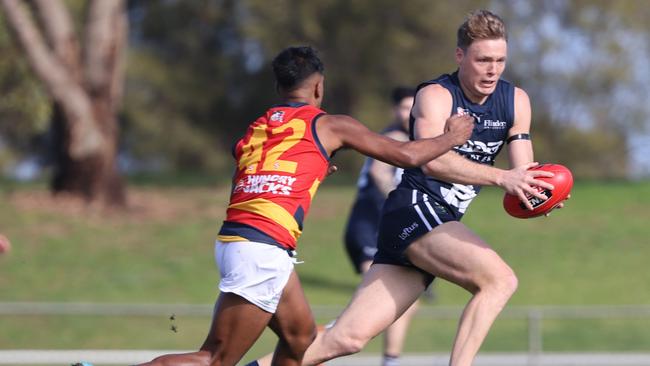 Heaslip in action against the Crows. picture: David Mariuz